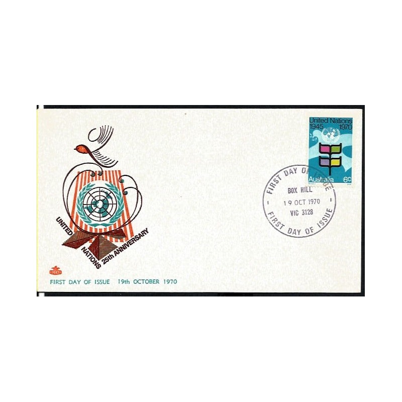 ONZ 1970, 25 lat ONZ. FDC