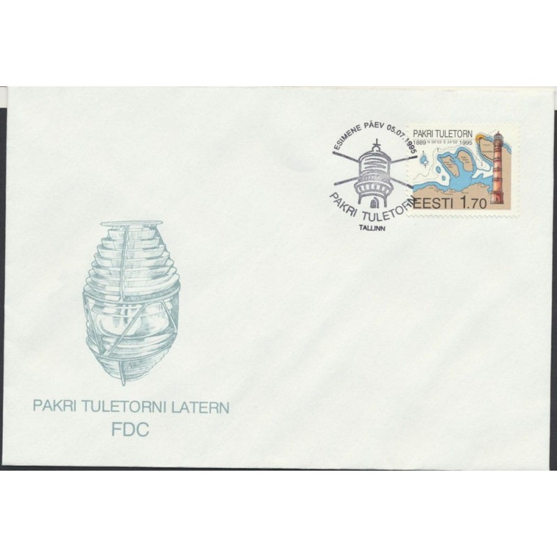 Estonia 1995, Latarnia morska. FDC