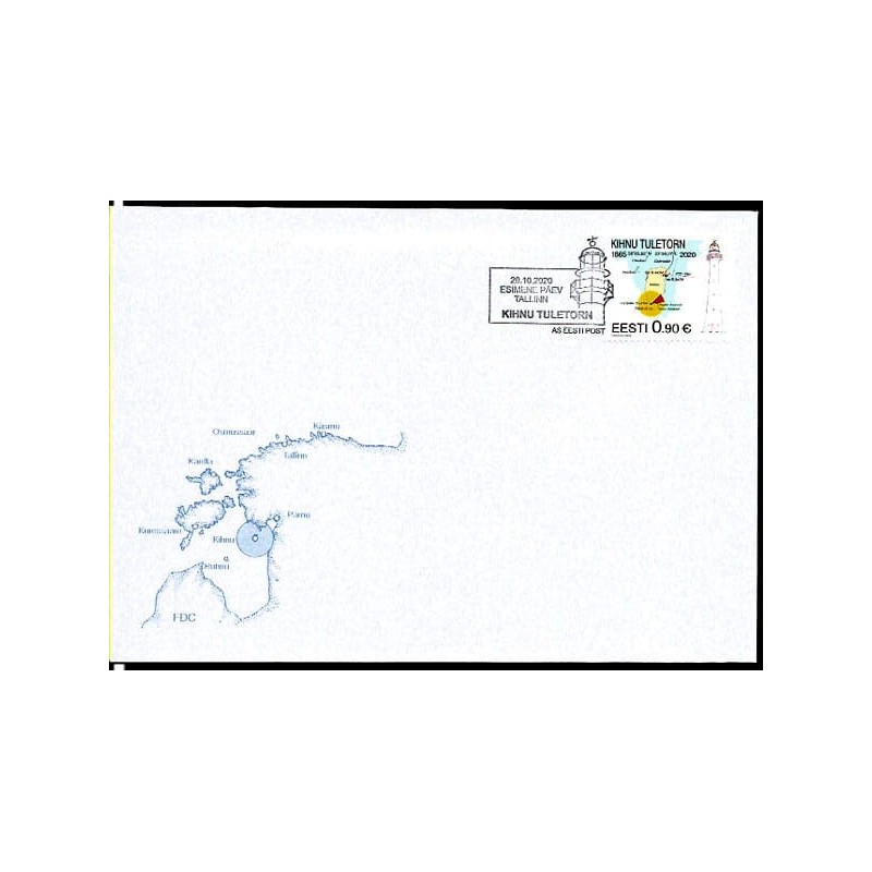 Estonia 2020, Latarnia morska. FDC