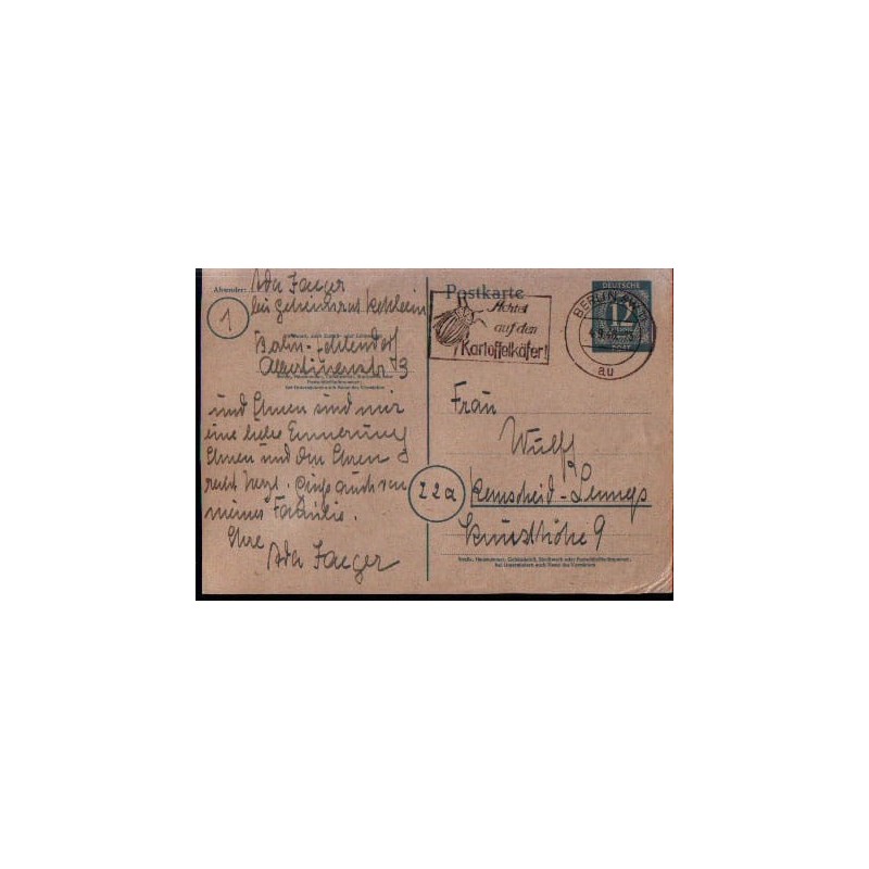 Niemcy 1946, Owady: stonka ziemniaczana. Berlin