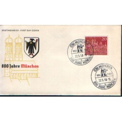Niemcy 1958, Monachium, 800 lat. FDC