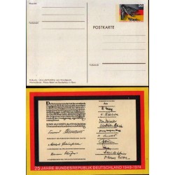 Niemcy 1974, 25 lat RFN. Cp