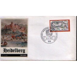 Niemcy 1972, Heidelberg, rycina. FDC