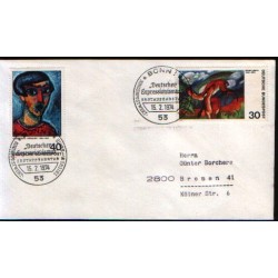 Niemcy 1974, Malarstwo, ekpresjonizm. FDC