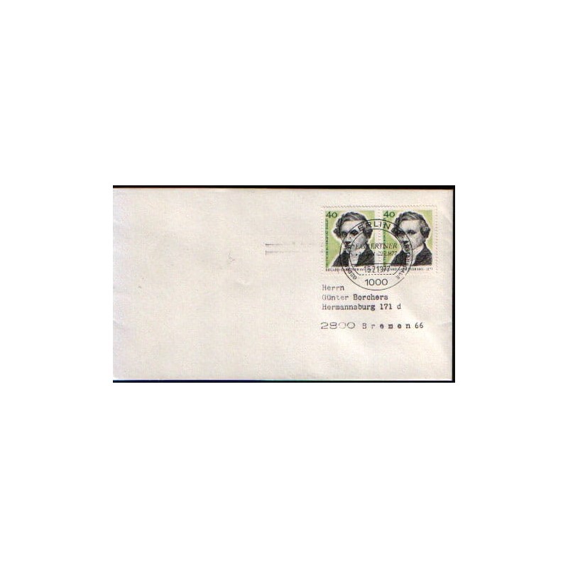 Niemcy 1977, Eduard Gaertner, malarstwo. FDC