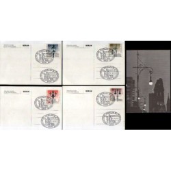Niemcy 1979, Lampy uliczne, lampa. 4 sztuki. Berlin