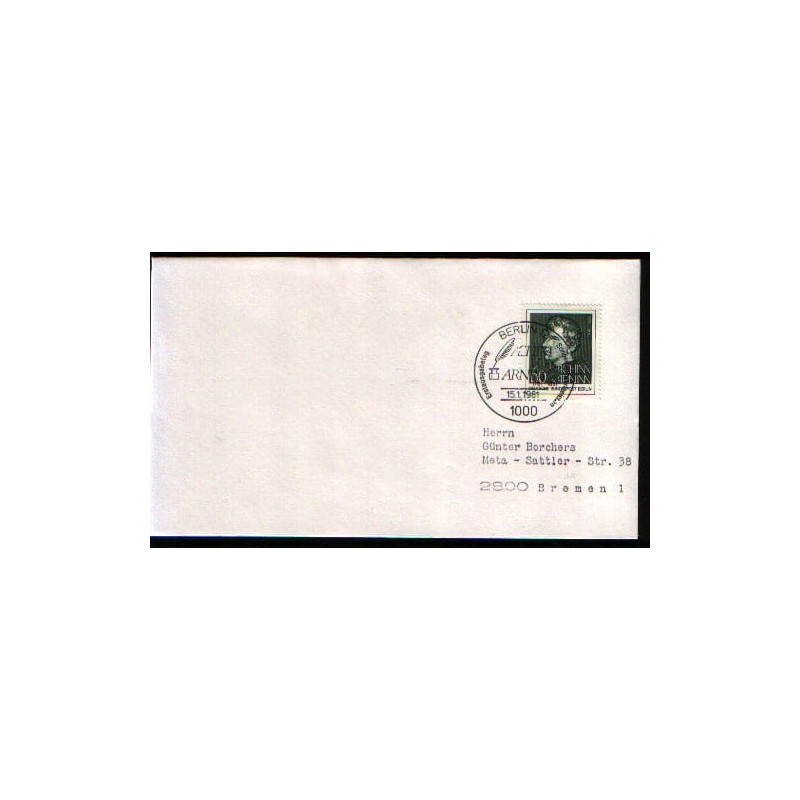 Niemcy 1981, Achim Von Armin, poezja. FDC