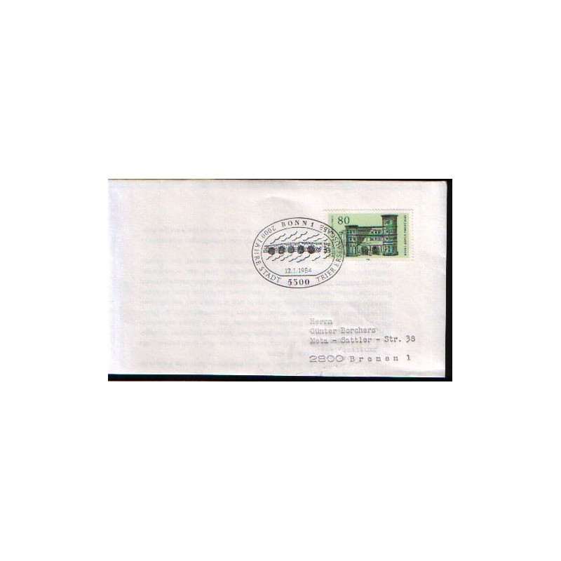 Niemcy 1984, Trewir, 2000 lat. FDC