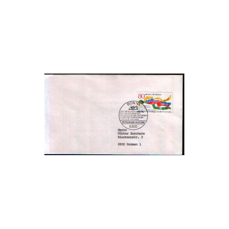 Niemcy 1986, Katolicki Związek sudentów. FDC