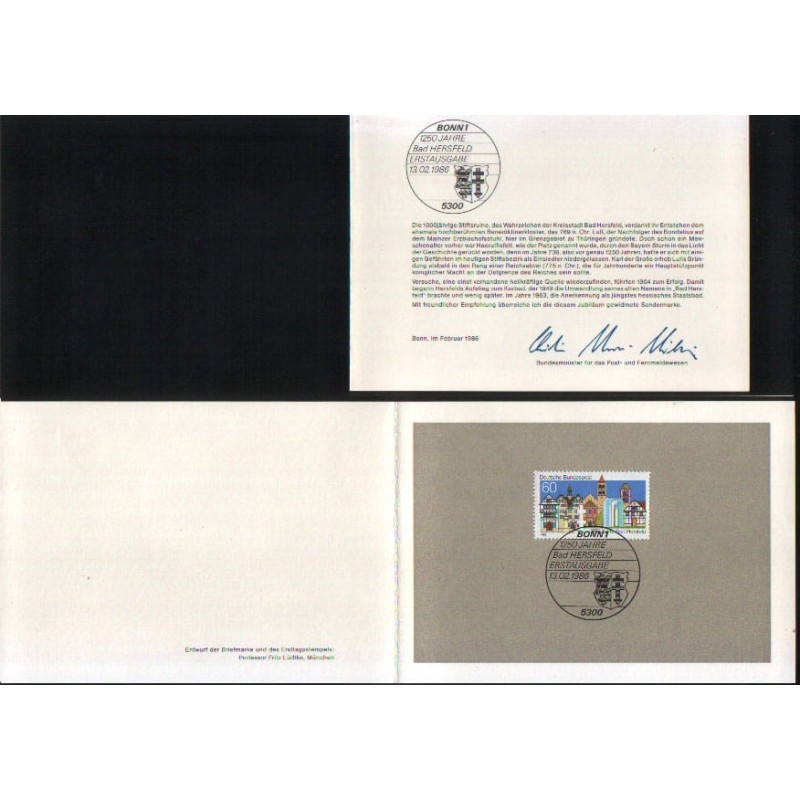Niemcy 1986, Uzdrowisko Bad Hersfeld. Karnet