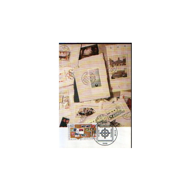 Niemcy 1988, Katolicka organizacja Bethel, filatelistyka. Karta maksimum