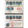 Niemcy 1990, Zjednoczenie Niemiec, otwarcie granic. 2 FDC Bonn, polecone