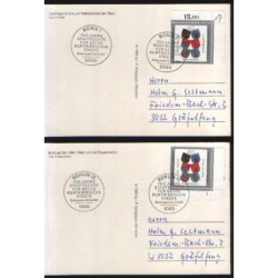 Niemcy 1991, Miasta elektorskie, herby. FDC Berlin i Bonn