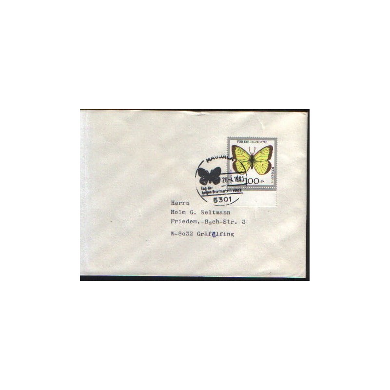 Niemcy 1991, Owady: motyl, motyle. Magdala