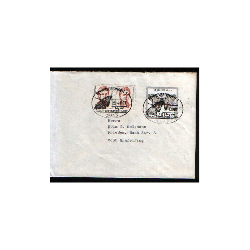 Niemcy 1991, Owady: motyl, motyle. Schneverdingen