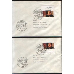 Niemcy 1991, Poezja, muzyka, F. Spee von Langenfeld. FDC Berlin i Bonn