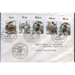 Niemcy 1991, Ptaki. FDC Berlin