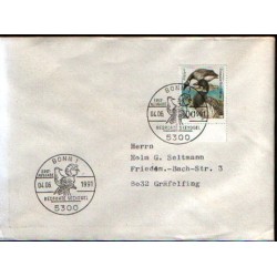Niemcy 1991, Ptaki. FDC Bonn