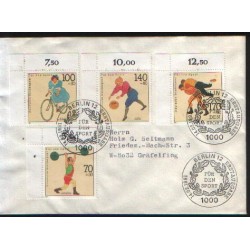 Niemcy 1991, Sport: rower, koszykówka, ciężary, zapasy. FDC Berlin