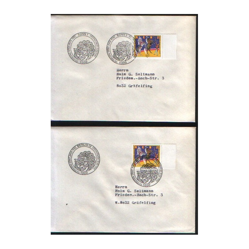 Niemcy 1992, Ernst Jacob Renz, cyrk. FDC Berlin i Bonn