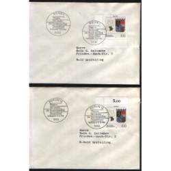 Niemcy 1992, Herby: Bawaria. FDC Berlin i Bonn