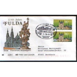 Niemcy 1994, Fulda, kościoły, 1250 lat. FDC