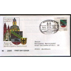 Niemcy 1994, Landy, regiony, herb: Saksonia Anhalt. FDC