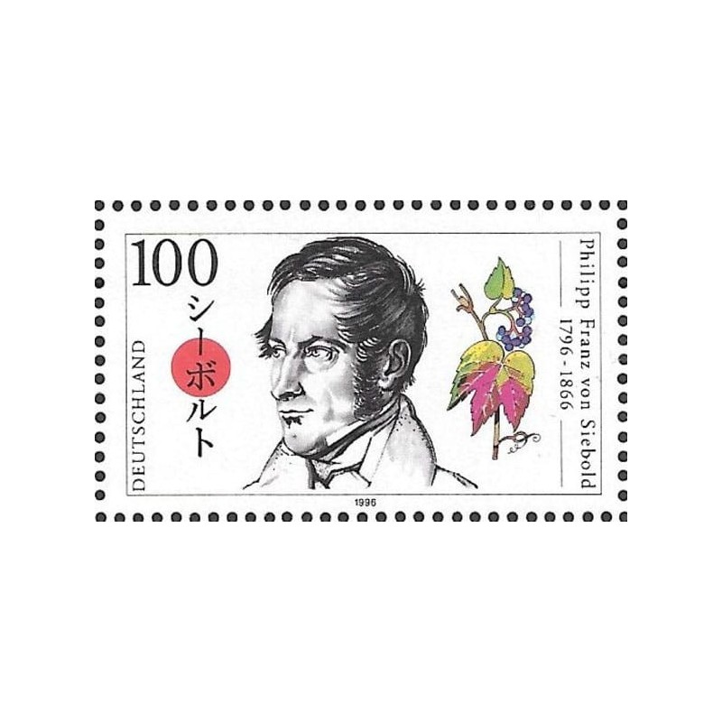 Niemcy 1996, P. F. Von Siebold, botanika, medycyna **