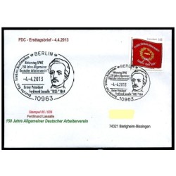 Niemcy 2013, F. Lassalle, socjalizm, Wrocław. FDC