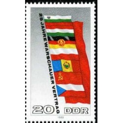 Niemcy NRD 1980, Układ Warszawski, polska flaga **