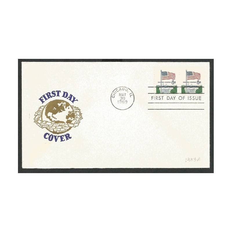 USA 1969, Biały dom, Waszyngton. FDC