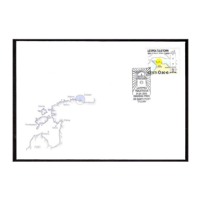 Estonia 2021, Latarnia morska. FDC
