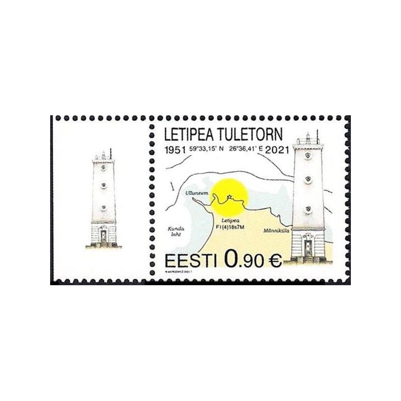 Estonia 2021, Latarnia morska. Margines **