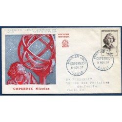 Francja 1957, Astronomia Mikołaj Kopernik. FDC