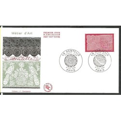 Francja 1990, Koronka, proj. J. RAJEWICZ. FDC