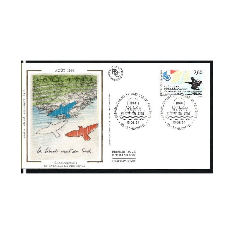 Francja 1994, Prowansja, desant, II wojna. FDC