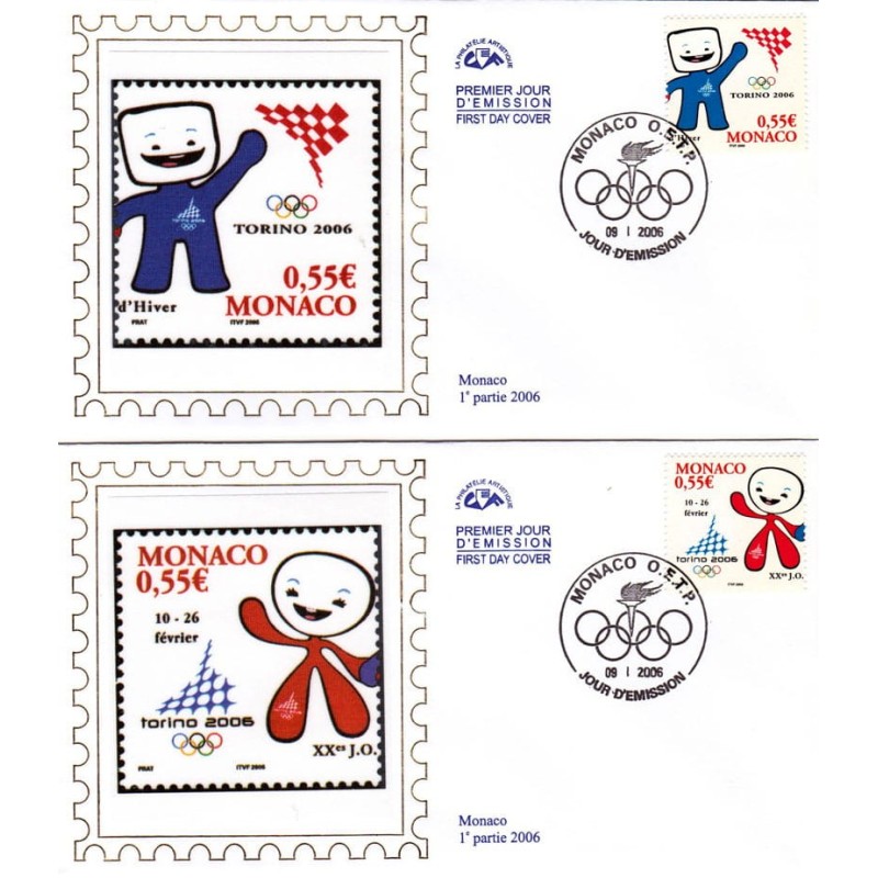 Monako 2006, Zimowe Igrzyska Turyn. FDC
