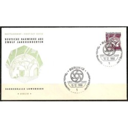 Niemcy 1966, Architektura niemiecka: Lwówek Śląski. FDC