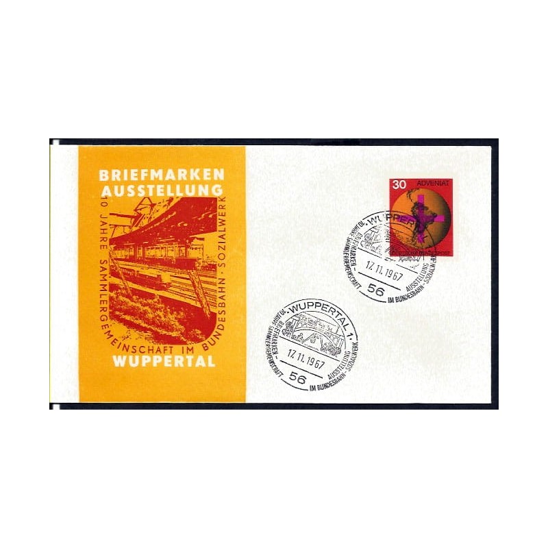 Niemcy 1967, Kolej miejska, kolejka. Wuppertal