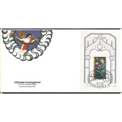 Niemcy 1977, Boże Narodzenie. Blok. FDC