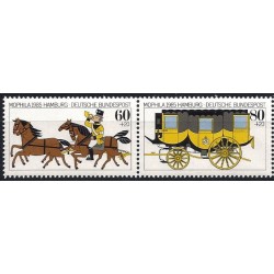 Niemcy 1985, Poczta, kurier, dyliżans, konie **