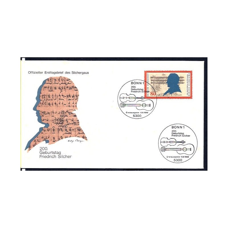 Niemcy 1989, Muzyka, Friedrich Silcher. FDC