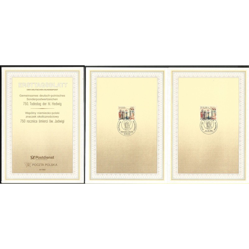 Niemcy 1993, Św. Jadwiga Śląska, z Polską. Karnet ETB