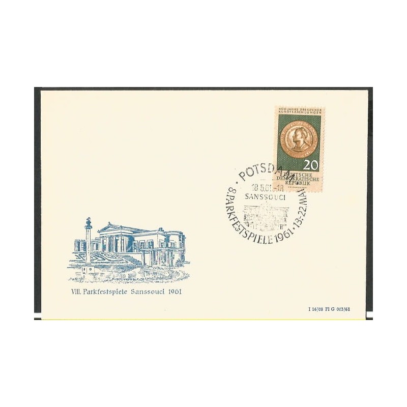 Niemcy NRD 1961, Pałac Sanssouci. Poczdam