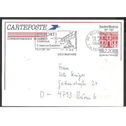 Francja 1988, Oblężenie Belfort, pomnik wojny 1870-71.