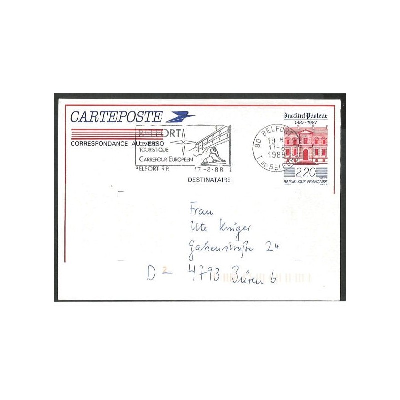 Francja 1988, Oblężenie Belfort, pomnik wojny 1870-71.