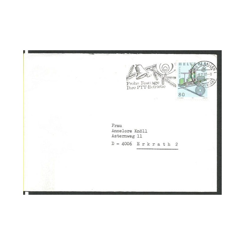 Szwajcaria 1983, Boże Narodzenie. St Gallen