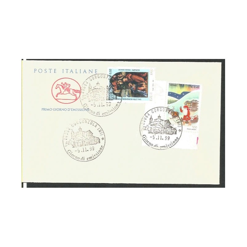 Włochy 1999, Boże Narodzenie. FDC
