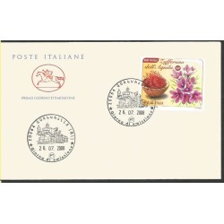 Włochy 2008, Kwiat szafran. FDC