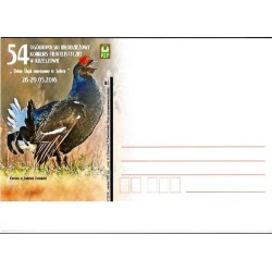 Kartka Krzeszów 2016, ptak cietrzew, Sudety, OMKF